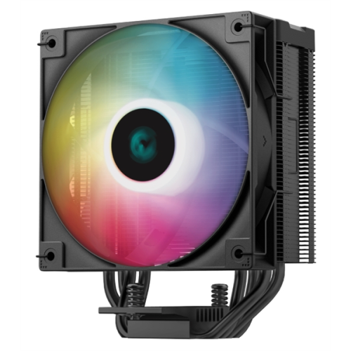 DEEPCOOL AG400 DIGITAL BK ARGB LGA1700/1200/115X/AM5/AM4 (9шт/кор, TDP 220W, PWM, ARGB Fan 120mm, 4 тепл. трубки, черный) RET