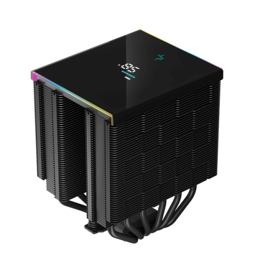 DEEPCOOL AK620 DIGITAL LGA20XX/1700/1200/115X/AM5/AM4 (8шт/кор, TDP 260W, PWM, DUAL Fan 120mm, 6 тепл. трубок, черный) RET
