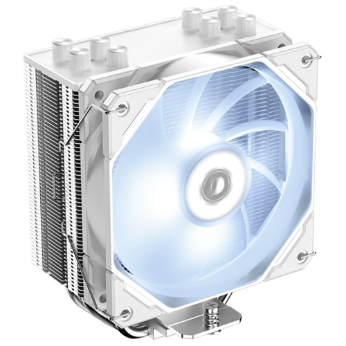 ID-COOLING SE-224-XTS WHITE LGA1700/1200/115X/AM5/AM4 (10шт/кор, TDP 220W, PWM, 4 тепл.трубки прямого контакта, White LED FAN 120mm, белый) RET