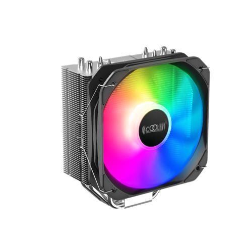 PCCooler Paladin 400 ARGB S115X/1200/1700/AM4 (20 шт/кор, TDP 200W, 130mm PWM ARGB FAN, 4 тепловые трубки 6мм, 800-1600RPM, 18-28,6dBa)