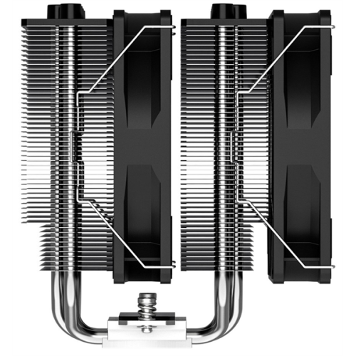 ID-COOLING SE-206-XT LGA1700/1200/115X/AM5/AM4 (8шт/кор, TDP 250W, PWM, черный, 6 тепл.трубок + медная база, 2 x FAN 120mm) RET