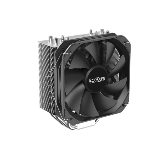 PCCooler Paladin 400 S115X/1200/1700/AM4 (20 шт/кор, TDP 200W, 130mm PWM FAN, 4 тепловые трубки 6мм, 800-1600RPM, 18-28,6dBa)