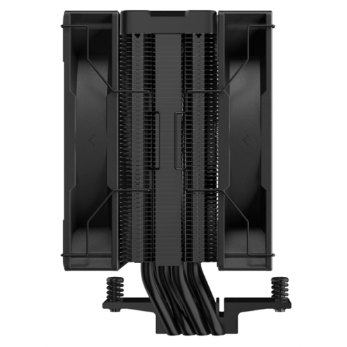 DEEPCOOL AG400 DIGITAL PLUS LGA1700/1200/115X/AM5/AM4 (9шт/кор, TDP 220W, PWM, DUAL ARGB Fan 120mm, 4 тепл. трубки, черный) RET