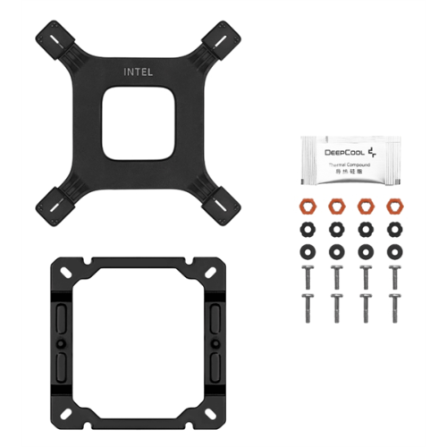 DEEPCOOL AG500 DIGITAL BK LGA1700/1200/115X/AM5/AM4 (12шт/кор, TDP 240W, PWM, Fan 120mm, 5 тепл. трубок) RET