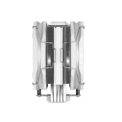 DEEPCOOL AS500 PLUS WH LGA20XX/1700/1200/115X/AM5/AM4 (8шт/кор, TDP 220W, PWM, ARGB Led, DUAL Fan 140mm, 5 тепл. Трубок, белый) RET