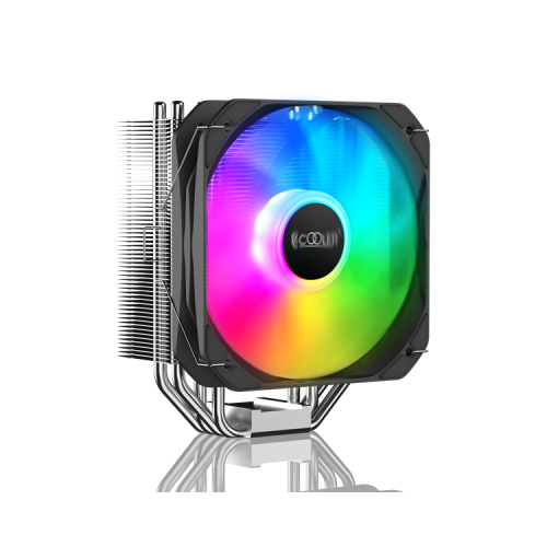 PCCooler Paladin 400 ARGB S115X/1200/1700/AM4 (20 шт/кор, TDP 200W, 130mm PWM ARGB FAN, 4 тепловые трубки 6мм, 800-1600RPM, 18-28,6dBa)