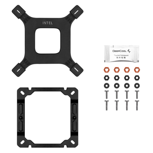 DEEPCOOL AG400 DIGITAL BK ARGB LGA1700/1200/115X/AM5/AM4 (9шт/кор, TDP 220W, PWM, ARGB Fan 120mm, 4 тепл. трубки, черный) RET