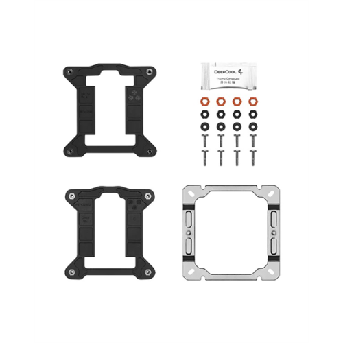 DEEPCOOL AG400 LGA1700/1200/115X/AM5/AM4 (18шт/кор, TDP 220W, PWM, Fan 120mm, 4 тепл. Трубки, черный) RET
