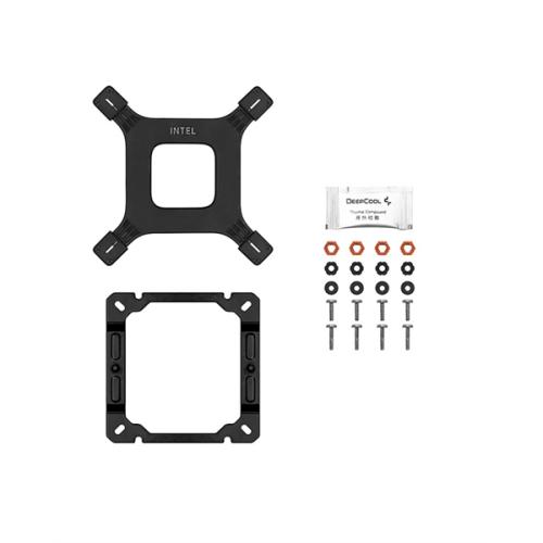 DEEPCOOL AG400 BK ARGB LGA1700/1200/115X/AM5/AM4 (18шт/кор, TDP 220W, PWM, ARGB Fan 120mm, 4 тепл. Трубки, черный) RET