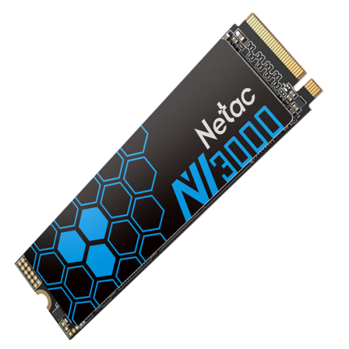 Netac SSD NV3000 1TB PCIe 3 x4 M.2 2280 NVMe 3D NAND, R/W up to 3100/2100MB/s, TBW 600TB, with heat sink, 5y wty