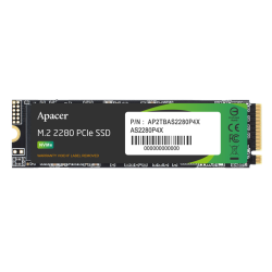 Apacer SSD AS2280P4X 256Gb M.2 2280 PCIe Gen3x4, R2100/W1700 Mb/s, 3D NAND, MTBF 1.8M, NVMe, 100TBW, Retail, 3 years (AP256GAS2280P4X-1)