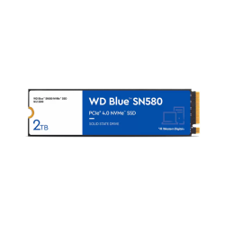 Western Digital Blue SN580 SSD M2.2280 PCIe 4.0 2Tb, 4150MBs/4150MBs, TBW 900, WDS200T3B0E, 1 year