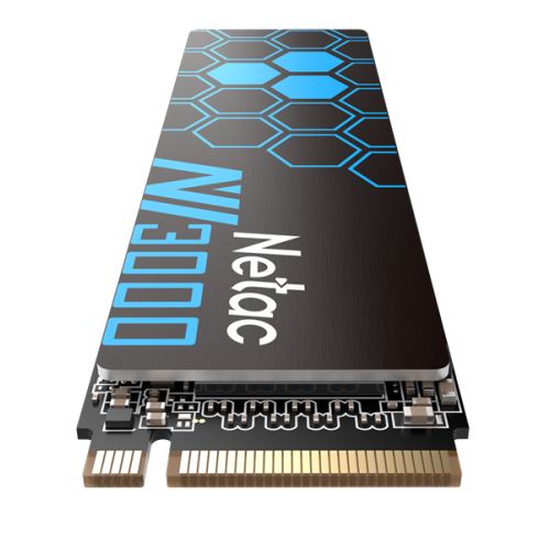 Netac SSD NV3000 1TB PCIe 3 x4 M.2 2280 NVMe 3D NAND, R/W up to 3100/2100MB/s, TBW 600TB, with heat sink, 5y wty