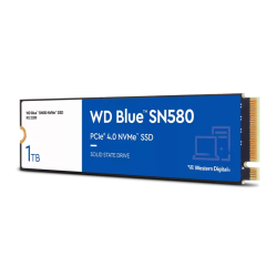 Western Digital Blue SN580 SSD M2.2280 PCIe 4.0 1Tb, 4150MBs/4150MBs, TBW 600, WDS100T3B0E, 1 year