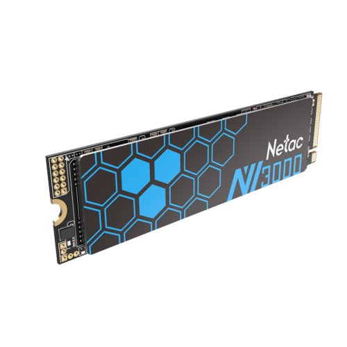 Netac SSD NV3000 1TB PCIe 3 x4 M.2 2280 NVMe 3D NAND, R/W up to 3100/2100MB/s, TBW 600TB, with heat sink, 5y wty