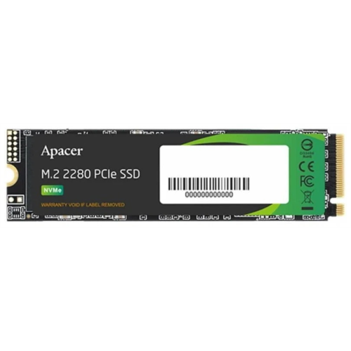 Apacer SSD AS2280P4X 2TB M.2 2280 PCIe Gen3x4, R2100/W1700 Mb/s, 3D NAND, MTBF 1.8M, NVMe, 480TBW, Retail, 3 years (AP2TBAS2280P4X-1)