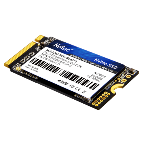 Netac SSD N930ES 512GB PCIe 3 x2 M.2 2242 NVMe 3D NAND, R/W up to 1650/1500MB/s, TBW 300TB, 3y wty