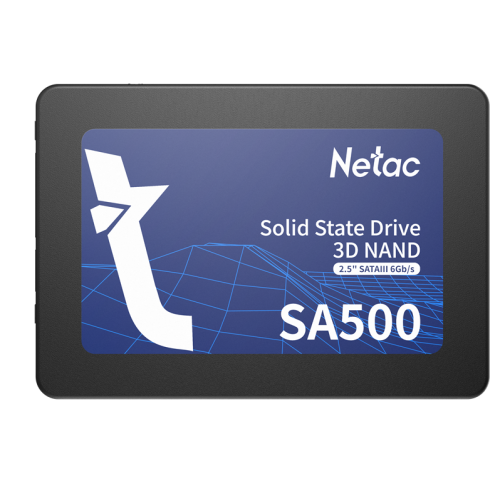 Netac SSD SA500 128GB 2.5 SATAIII 3D NAND, R/W up to 500/400MB/s, TBW 60TB, 3y wty
