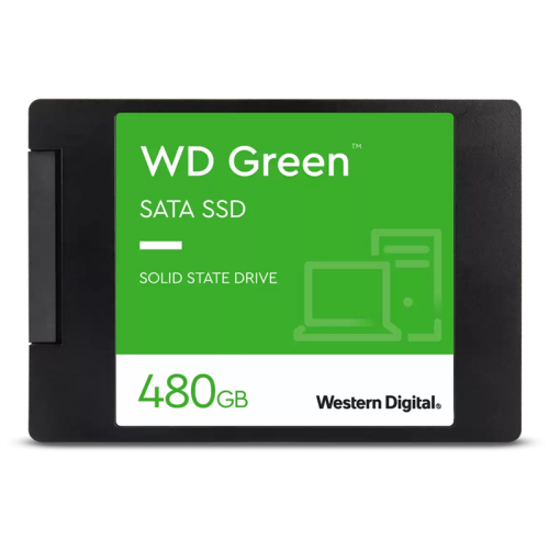 Western Digital SSD Green 480Gb SATA-III 2,5”/7мм 3D NAND WDS480G3G0A, 1 year