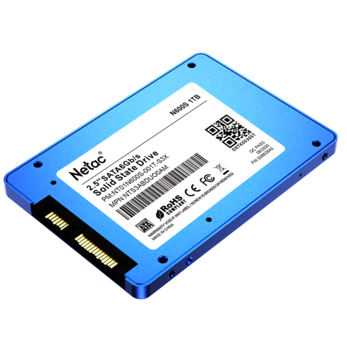 Netac SSD N600S 1TB 2.5 SATAIII 3D NAND, 7mm, R/W up to 560/520MB/s, TBW 560TB, 5y wty