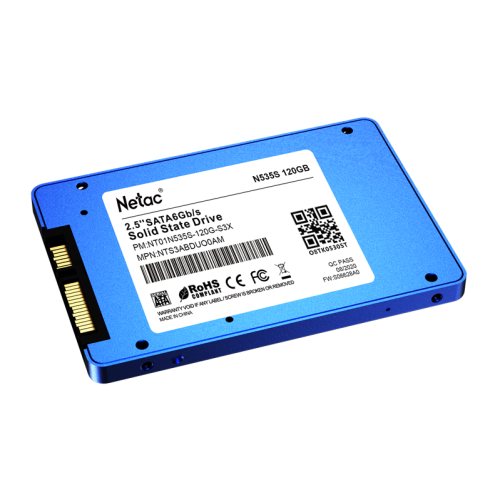 Netac SSD N535S 120GB 2.5 SATAIII 3D NAND, 7mm, R/W up to 510/440MB/s, TBW 70TB, 5y wty
