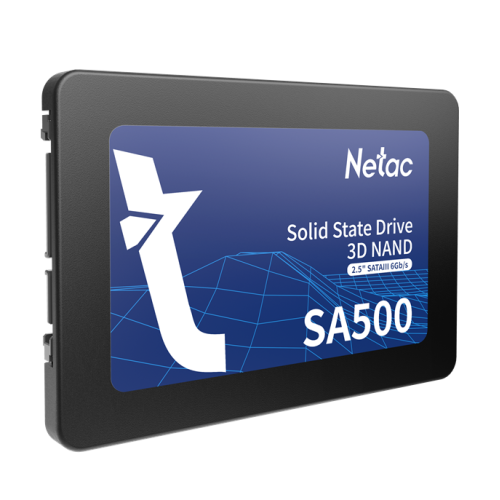 Netac SSD SA500 256GB 2.5 SATAIII 3D NAND, R/W up to 520/450MB/s, TBW 120TB, 3y wty