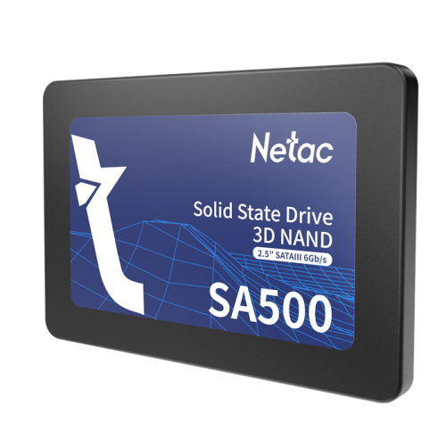 Netac SSD SA500 120GB 2.5 SATAIII 3D NAND, R/W up to 500/400MB/s, TBW 60TB, 3y wty
