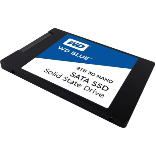 Western Digital SSD BLUE 2Tb SATA-III 2,5”/7мм 3D NAND WDS200T2B0A, 1 year