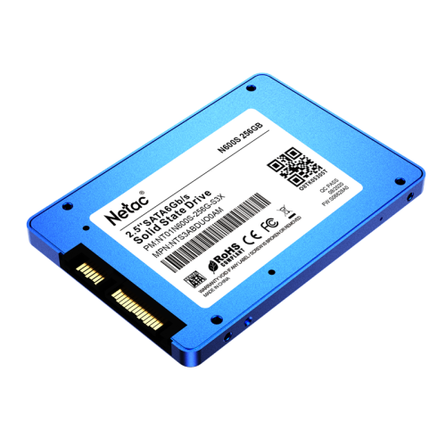 Netac SSD N600S 256GB 2.5 SATAIII 3D NAND, 7mm, R/W up to 540/490MB/s, TBW 140TB, 5y wty