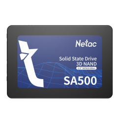 Netac SSD SA500 256GB 2.5 SATAIII 3D NAND, R/W up to 520/450MB/s, TBW 120TB, 3y wty
