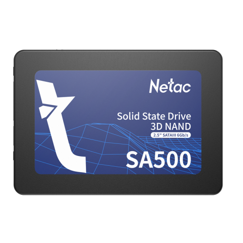 Netac SSD SA500 256GB 2.5 SATAIII 3D NAND, R/W up to 520/450MB/s, TBW 120TB, 3y wty