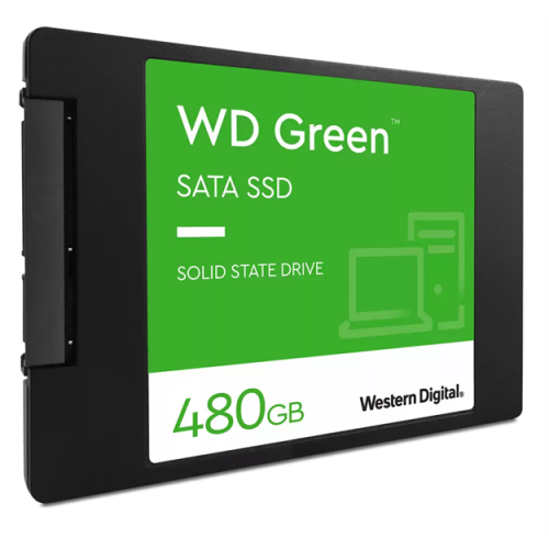 Western Digital SSD Green 480Gb SATA-III 2,5”/7мм 3D NAND WDS480G3G0A, 1 year