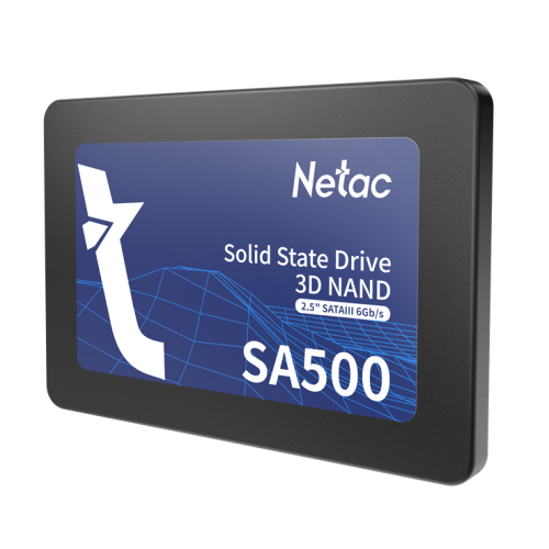 Netac SSD SA500 128GB 2.5 SATAIII 3D NAND, R/W up to 500/400MB/s, TBW 60TB, 3y wty