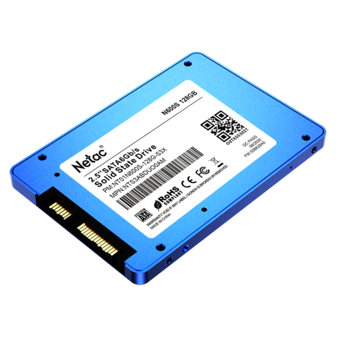 Netac SSD N600S 128GB 2.5 SATAIII 3D NAND, 7mm, R/W up to 510/440MB/s, TBW 70TB, 5y wty
