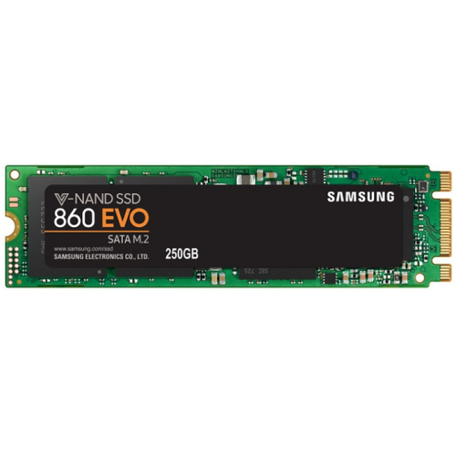 SSD M.2 2280 (SATA) 250Gb Samsung 860 EVO (R550/W520MB/s) (MZ-N6E250BW) 1year