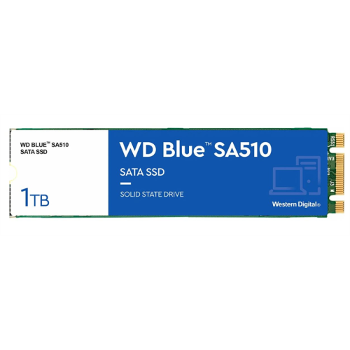 Western Digital SSD Blue SA510 1Tb M2.2280  SATA III WDS100T3B0B, 1 year