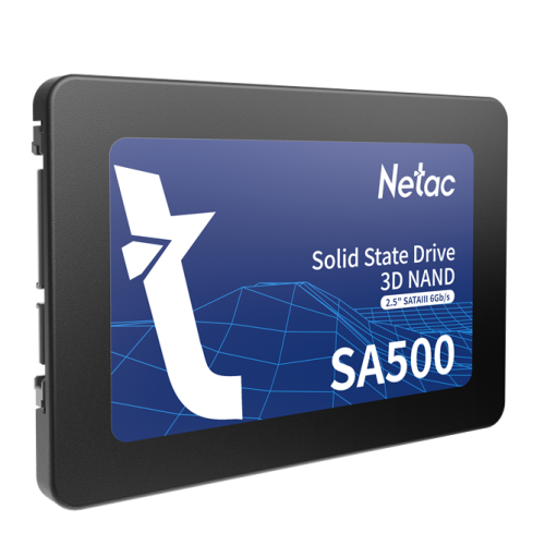 Netac SSD SA500 512GB 2.5 SATAIII 3D NAND, R/W up to 520/450MB/s, TBW 240TB, 3y wty