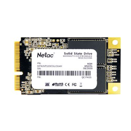 Netac SSD N5M 2TB mSATA SATAIII 3D NAND, R/W up to 545/500MB/s, TBW 1120TB, 3y wty
