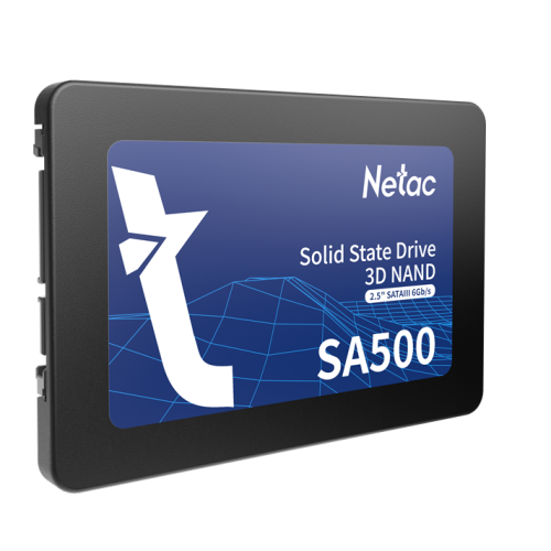 Netac SSD SA500 128GB 2.5 SATAIII 3D NAND, R/W up to 500/400MB/s, TBW 60TB, 3y wty