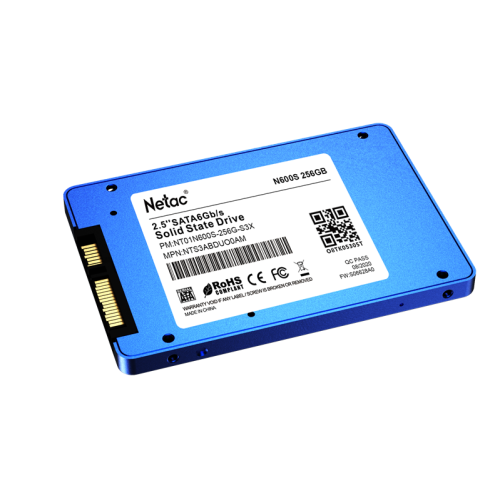 Netac SSD N600S 256GB 2.5 SATAIII 3D NAND, 7mm, R/W up to 540/490MB/s, TBW 140TB, 5y wty