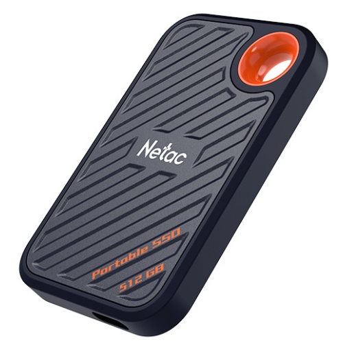 Netac ZX20 512GB USB 3.2 Gen 2 Type-C External SSD, R/W up to 2000MB/1800MB/s, with USB C to A cable and 20Gbps USB C to C cable 5Y wty