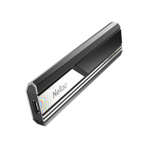 Netac ZX10 500GB USB 3.2 Gen 2 Type-C External SSD, R/W up to 1050/950MB/s, with USB C to A cable and 10Gbps USB C to C cable 5Y wty