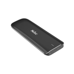 Netac ZX Black 250GBUSB 3.2 Gen 2 Type-C External SSD, R/W up to 1050MB/950MB/s, with USB C to A cable and USB C to C cable 3Y wty