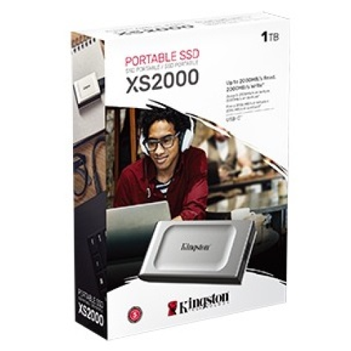 Kingston External SSD SXS2000 1Tb USB 3.2 Gen 2x2 R2000/W2000MB/s Retail 1 year (SXS2000/1000G)