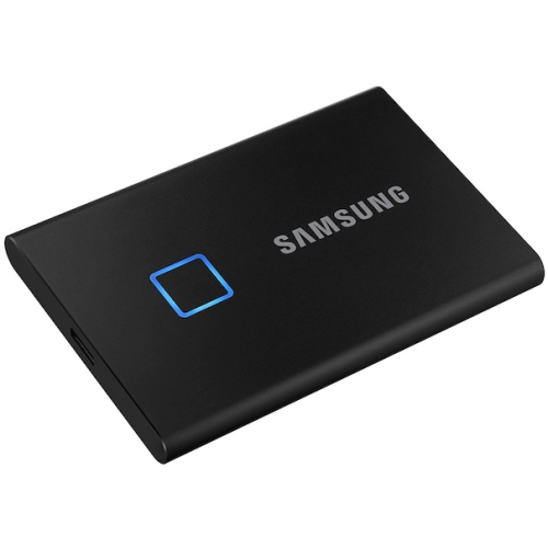 SSD Samsung T7 Touch External 2Tb BLACK USB 3.2 (MU-PC2T0K/WW), 1year