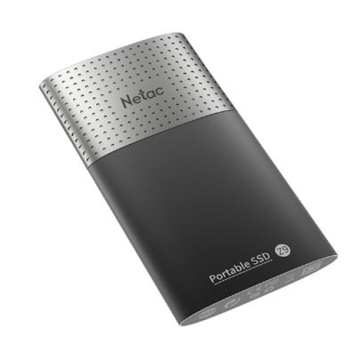 Netac Z9 1TB USB 3.2 Gen 2 Type-C External SSD, R/W up to 550MB/480MB/s,with USB-C to USB-A cable and USB-A to USB-C adapter 3Y wty