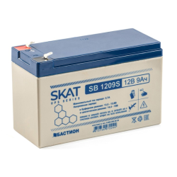 (8970) Бастион SKAT SB 1209S АКБ свинцово-кислотная тип AGM 12V 9Ач Iзар. 2,6 А, ножевые клеммы
