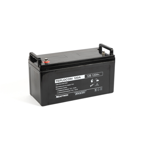 (441) Бастион TEPLOCOM 120Ач АКБ СК 12В/120 Ач/M6/Срок службы — 12 лет.