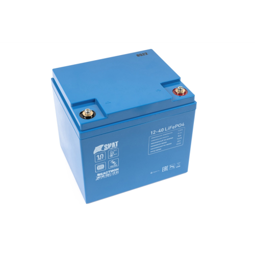 (649) Бастион Skat i-Battery 12-40 LiFePO4 АКБ LI-ION 12В/40 Ач/4S7P/BMS/T7 М6/Срок службы — 12 лет/5 л.г