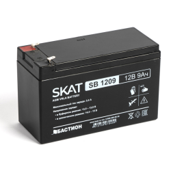 (2540) Бастион SKAT SB 1209 АКБ СК 12В/9Ач/макс. ток заряд 2,7А/F1/Срок службы 6 лет/1,5 л.г